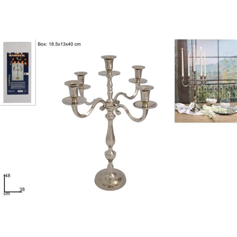 CANDELABRO 5 BRAZOS 48 CM