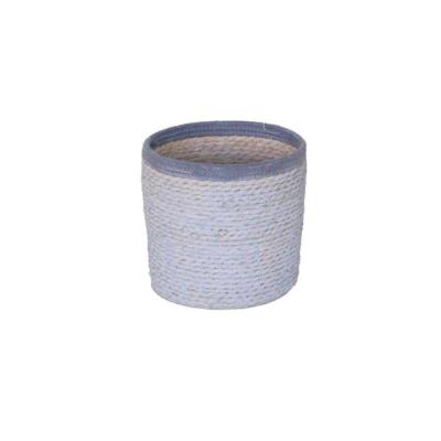 FLORERO RAFIA 25X25 GRIS
