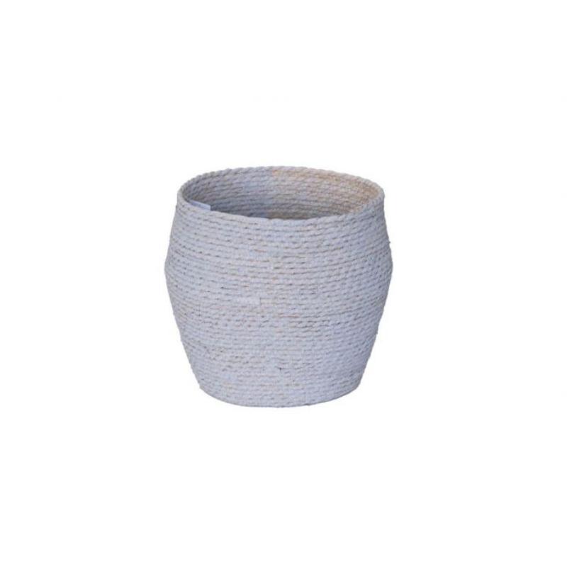 MACETA RAFIA 32X30 GRIS