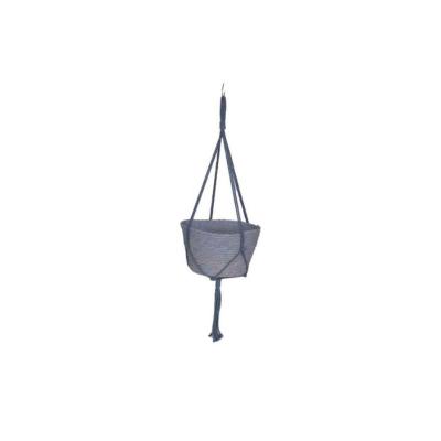 MACETA C/CUERDA RAFIA 23*12 (120 CM ) GRIS