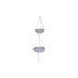 2 X MACETA C/CUERDA 30X10/25X9 (120CM) BLANCO