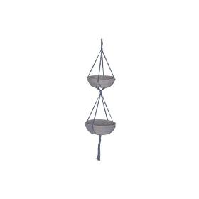 2 X MACETA C/CUERDA 30X10/25X9 (120CM) GRIS
