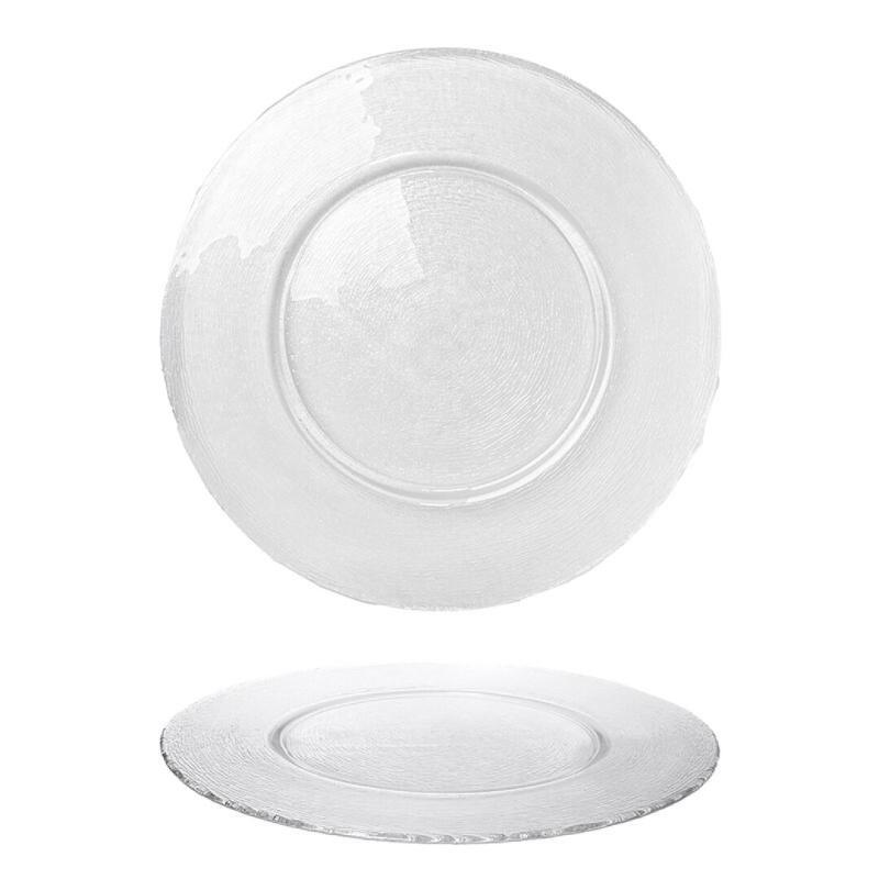 BAJOPLATO VINILO TRANSPARENTE 33 CM