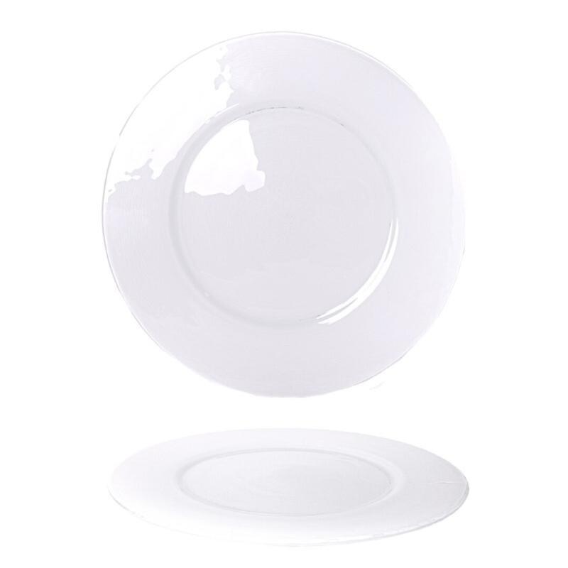 BAJOPLATO VINILO BLANCO 33 CM