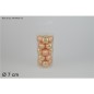 SET 20 BOLAS CRISTAL 7 CM 2 SURT ORO LUCIDO / OPACO