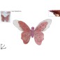 MARIPOSA 30 CM ROSA CON PINZA DECORADA CON PURPURINA