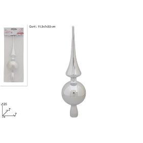 PUNTA 25 CM BRILLANTE PLATA