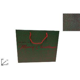 BOLSA REGALO VERDE 40X30X12 CM