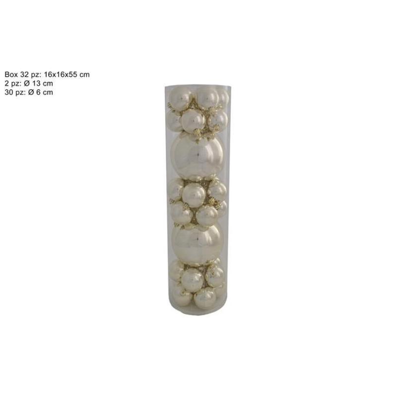 SET 32 BOLITAS CHAMPAGNE