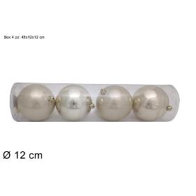 BOLAS 12 CM 4 PZ SURT BEIGE