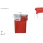 MANTEL ROJO EFECTO LINO 150X180 CM
