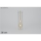 PUNTA ARBOL VIDRIO 30 CM OPACO BEIGE