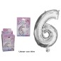 GLOBO FIESTA PLATA 75 CM Nº6