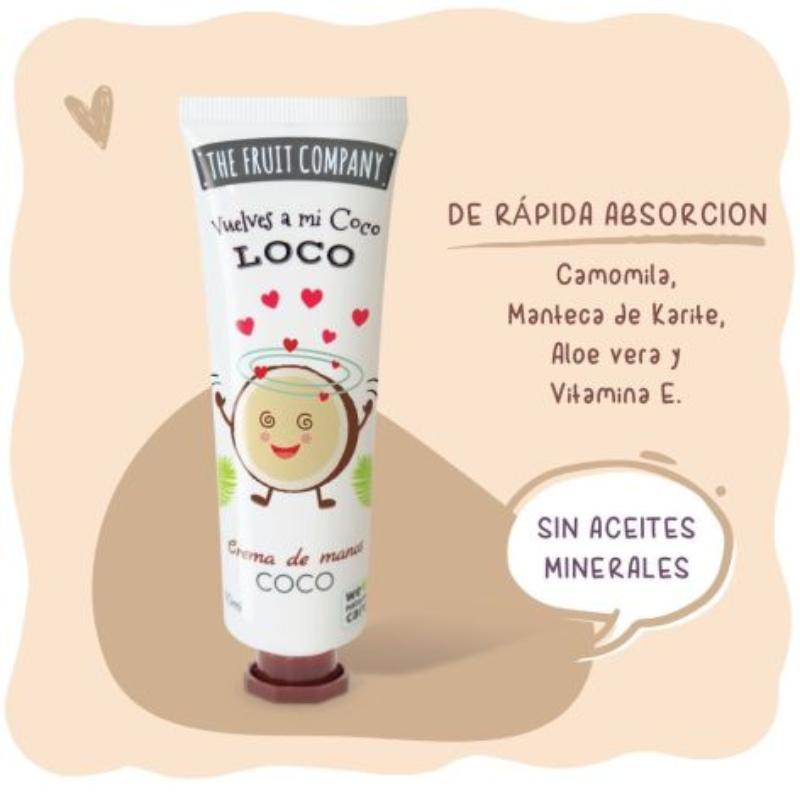FRUIT COMPANY CREMA MANOS 50 ML COCO