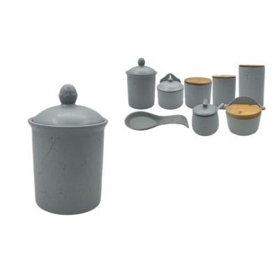 TARRO 10*17 CM GRIS/ORO