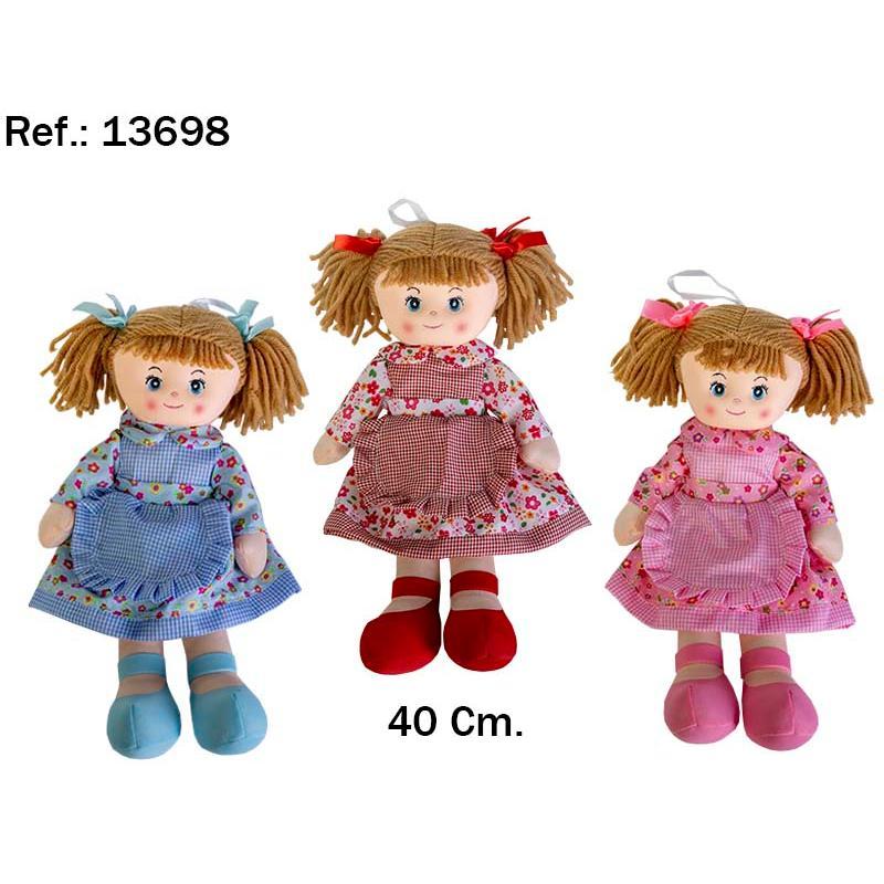MUÑECA ALICIA 40 CM 3 COL EN EXP