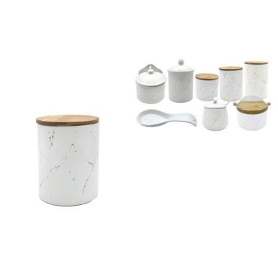 TARRO C/TAPA BAMBO 10*13 BLANCO/ORO