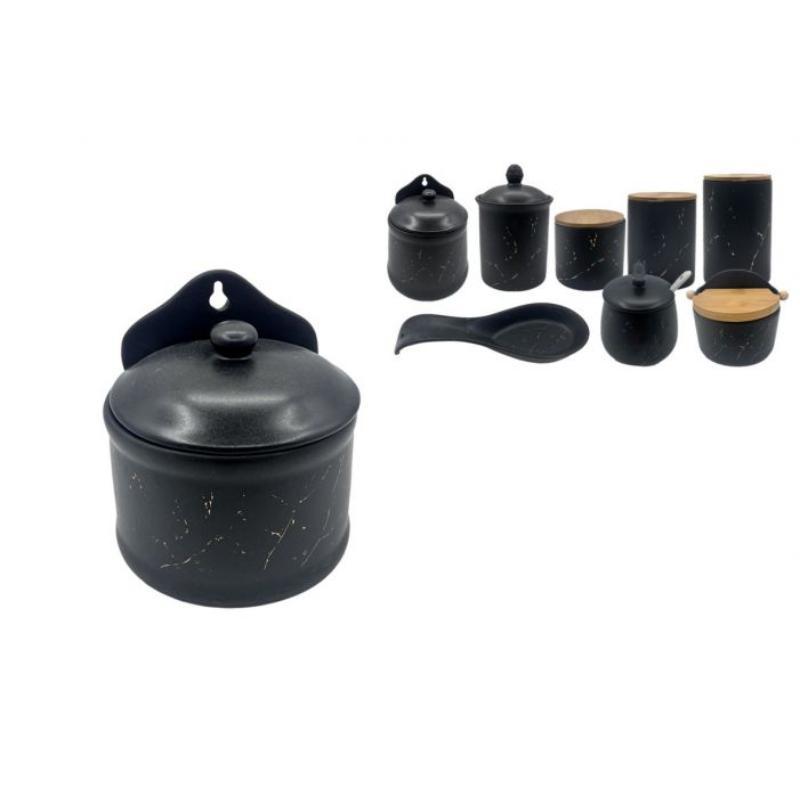 TARRO PARED 11*9*12 NEGRO/ORO