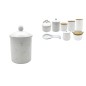 TARRO 10*17 BLANCO/ORO