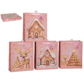BOLSA REGALO C/ASAS DEC 4 SRT PIERA 42X30X12 CM