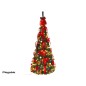 ARBOL NAVIDAD CON CINTA Y 250 LED 81X210 CM