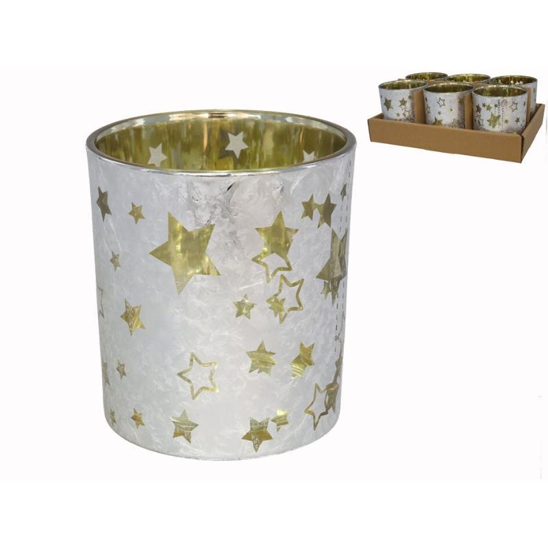 PORTAVELAS VASO ROMEO 8X9 CM