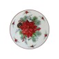 BAJOPLATO POINSETIA CON BAYAS 33X33X1.5 CM