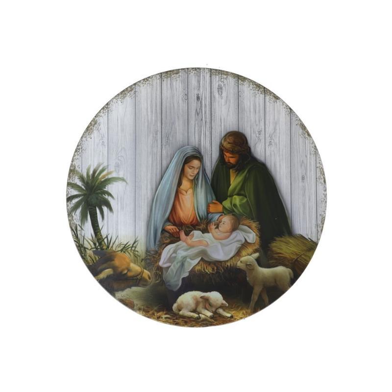 BAJOPLATO NACIMIENTO JESUS 33X33X1.5 CM
