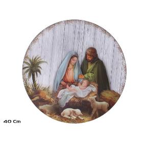 BAJOPLATO NACIMIENTO JESUS 40X40X1.5 CM