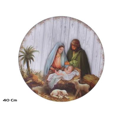 BAJOPLATO NACIMIENTO JESUS 40X40X1.5 CM