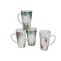 TAZA MUG CERAMICA FLOR XMAS 450 ML 4STD