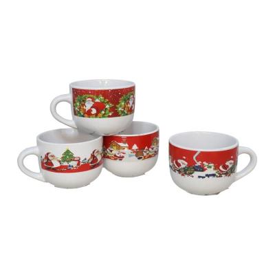 TAZON CERAMICA SANTA XMAS 350 ML 4SDT