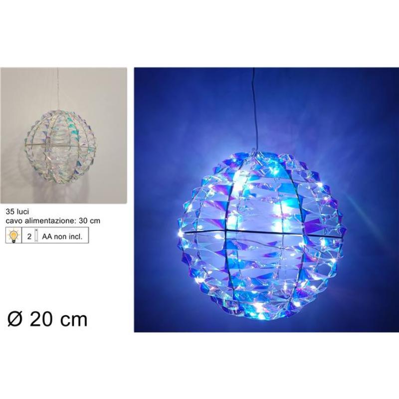 BOLA 20 CM RAINBOW CON LUZ