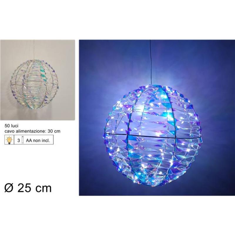 BOLA 25 CM RAINBOW CON LUZ