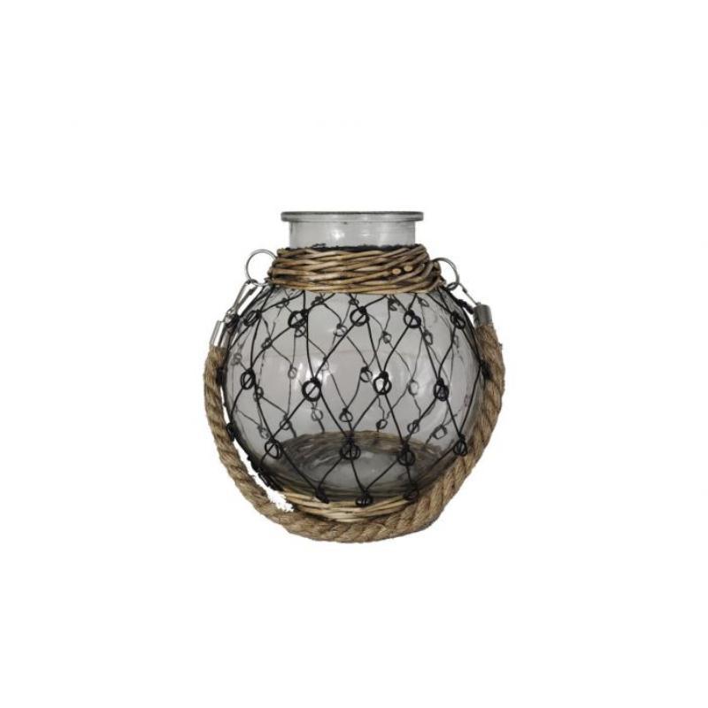 FAROL CRISTAL C/CUERDA 19*19 CM