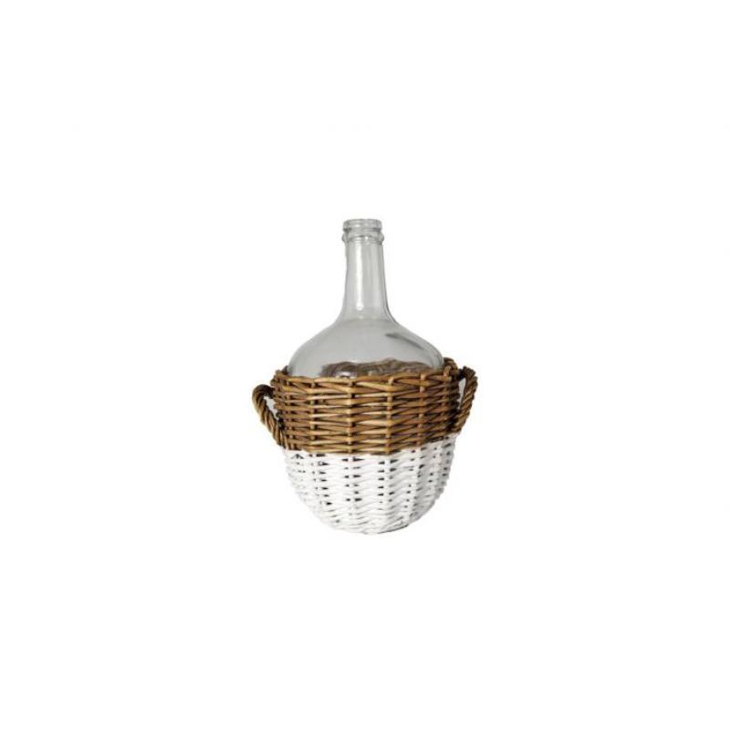 BOTELLA CRISTAL C/MIMBRE 20*26 CM