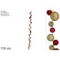GUIRNALDA 36 BOLITAS 170 CM ROJO/ORO