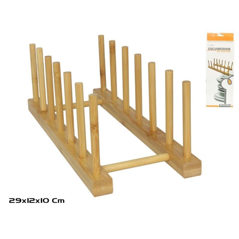 ESCURRIDOR DE PLATOS 29X12.5X10 CM BAMBU