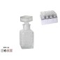 BOTELLA LICOR MINI CUADRADA 100 ml