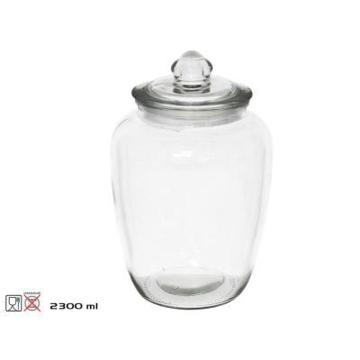 TARRO C/TAPA CRISTAL LUCIA 2300 ML