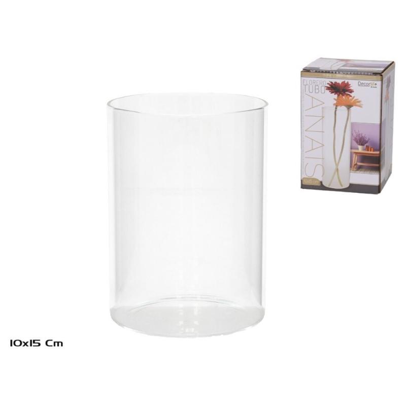 FLORERO TUBO CRISTAL 10X15 CM ANAIS