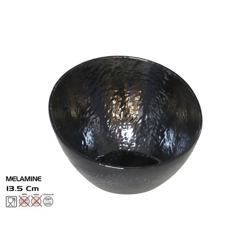 BOWL 13.5X12.5 XM NEGRO MELAMINA