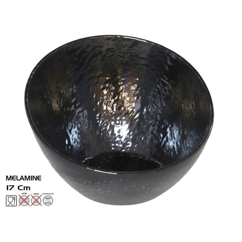 BOWL 17X16.5 CM NEGRO MELAMINA