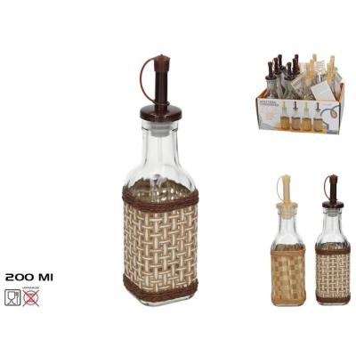 ACEITERA/VINAGRERA 200 ML C/TAPON ZOE 2 SURT