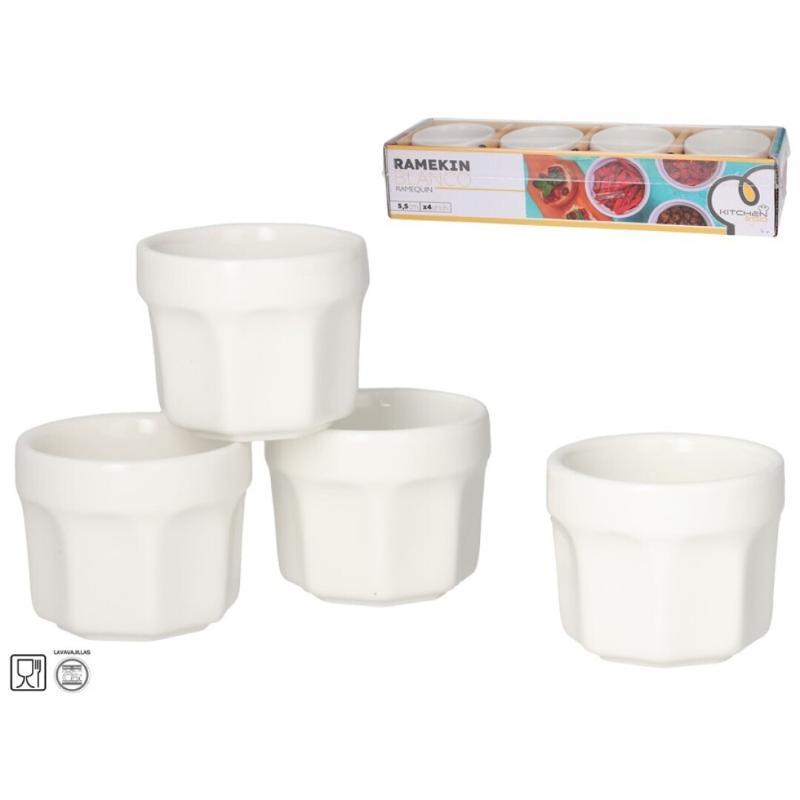RAMEKIN X4 5.5 CM BLANCO