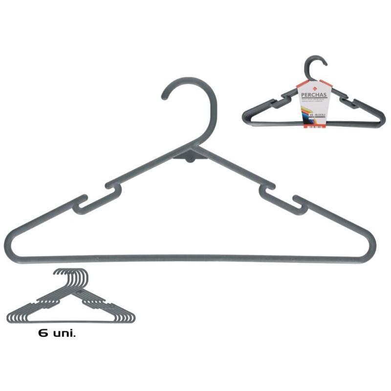 PERCHA X6 40.5X20.5 CM GRIS