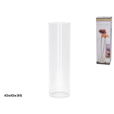 JARRON TUBO CRISTAL 10X35 CM ANAIS
