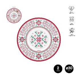 BANDEJA CARTON NORDIC 30 CM 2 UDS