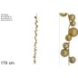 GUIRNALDA 36 BOLITAS 170 CM ORO