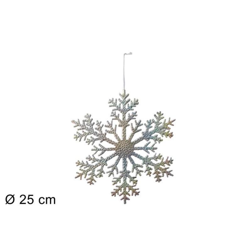 COLGANTE COPO DE NIEVE 25 CM